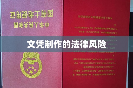 南湖文凭制作的法律风险