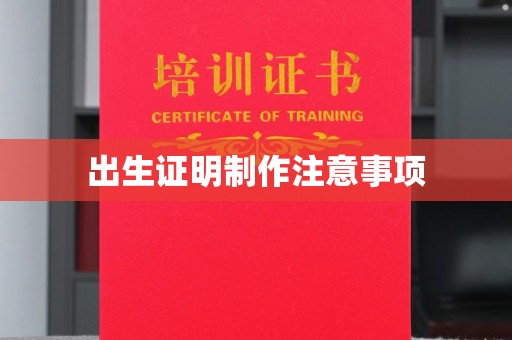 南湖出生证明制作注意事项