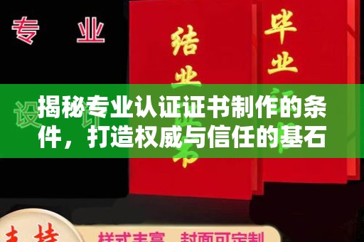南湖揭秘专业认证证书制作的条件，打造权威与信任的基石