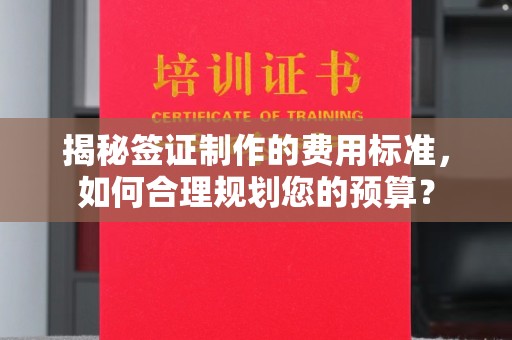 南湖揭秘签证制作的费用标准，如何合理规划您的预算？