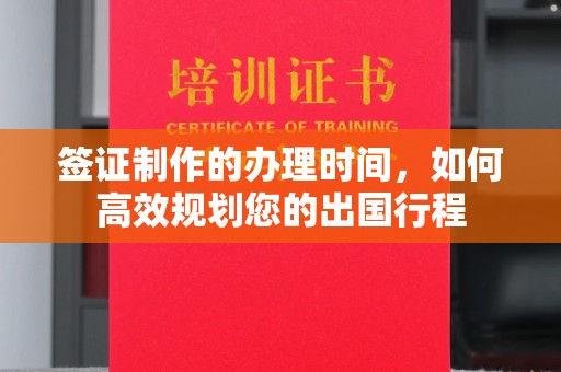 南湖签证制作的办理时间，如何高效规划您的出国行程