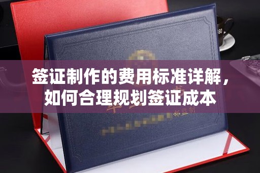 南湖签证制作的费用标准详解，如何合理规划签证成本